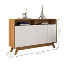 Ver imagem 3 de Aparador Multiuso Nature com 4 Portas para Sala
