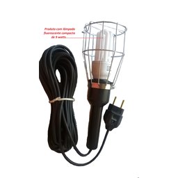Pendente de Luz p\ Oficinas Fio PP 5 mts gaiola de arame 110\220Volts - 3
