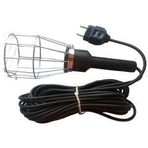 Pendente de Luz p\ Oficinas Fio PP 5 mts gaiola de arame 110\220Volts