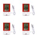 Ver imagem 1 de Kit 4 Termo Higrômetro Digital Mesa Parede Relógio Imã Sensor Interno Externo Ht-750 Portátil