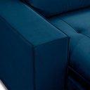Ver imagem 7 de Sofa Retratil Reclinavel 2 Lugares 2,10 Vitória Veludo Azul Marinho Lansofbr