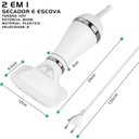 Ver imagem 2 de Secador de Pelo 2 In 1 Escova Pente Pet Tosa Profissional Portátil Gato Cachorro