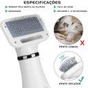 Ver imagem 7 de Secador de Pelo 2 In 1 Escova Pente Pet Tosa Profissional Portátil Gato Cachorro