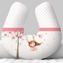 Ver imagem 1 de Almofada para Amamentar com Zíper Jardim Encantado Flores Menina no Balanço