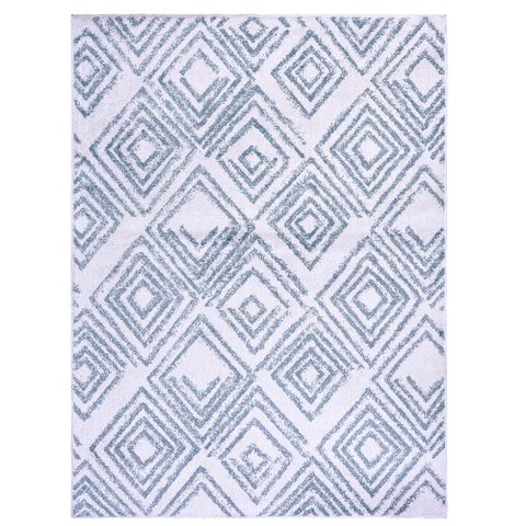 Tapete para Sala Classic Angra 28 Gelo-Azul 2,00X2,50M - J Serrano