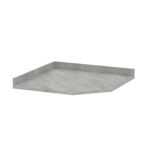 Tampo para Balcão Canto Diagonal 74cm Premium Luciane Móveis Concreto
