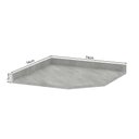 Ver imagem 2 de Tampo para Balcão Canto Diagonal 74cm Premium Luciane Móveis Concreto
