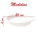 Ver imagem 2 de Kit 04 Travessas Melamina Oval Branca 550ml