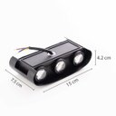 Ver imagem 4 de Arandela Led Yori 6w de Parede Externa Luz Quente 48° 2705 Nordecor St3127
