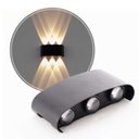 Ver imagem 2 de Arandela Led Yori 6w de Parede Externa Luz Quente 48° 2705 Nordecor St3127