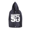 Capa De Chuva Para Cachorro Snoopy 50 Preto Raças Médias M - 1