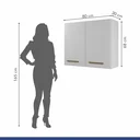 Ver imagem 4 de Armário Aéreo de Cozinha 2 Portas Valencia 