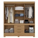 Ver imagem 4 de Guarda Roupa Casal Lince com Espelho 10 Portas 3 Gavetas MDP Amendola Demóbile