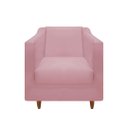 Ver imagem 2 de Kit 02 Poltronas Titânio Veludo Rosa