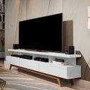 Ver imagem 1 de Rack para Tv até 72 Polegadas 180cm Pés em Madeira Maciça Vivare