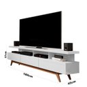 Ver imagem 3 de Rack para Tv até 72 Polegadas 180cm Pés em Madeira Maciça Vivare