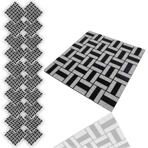 Pastilha de Vidro Adesiva Kit 20 Uni Parede Cozinha Banheiro Lavabo Sala Decorativa Moderna Requinta