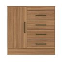 Ver imagem 2 de Conjunto de Guarda Roupa e Cômoda Casal Cairo 10 Portas 4 Gavetas MDP Amêndola Off White Demóbile