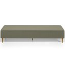 Ver imagem 3 de Kit 02 Puffs Decorativo Sala de Estar Bali W01 Pés Palito 210x60cm Bouclê Oliva - Lyam Decor