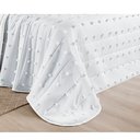 Ver imagem 5 de Colcha Casal 3 Peças Cobre Leito Micropercal 300 Fios Popy:Branco