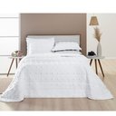Ver imagem 3 de Colcha Casal 3 Peças Cobre Leito Micropercal 300 Fios Popy:Branco