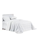 Ver imagem 6 de Colcha Casal 3 Peças Cobre Leito Micropercal 300 Fios Popy:Branco