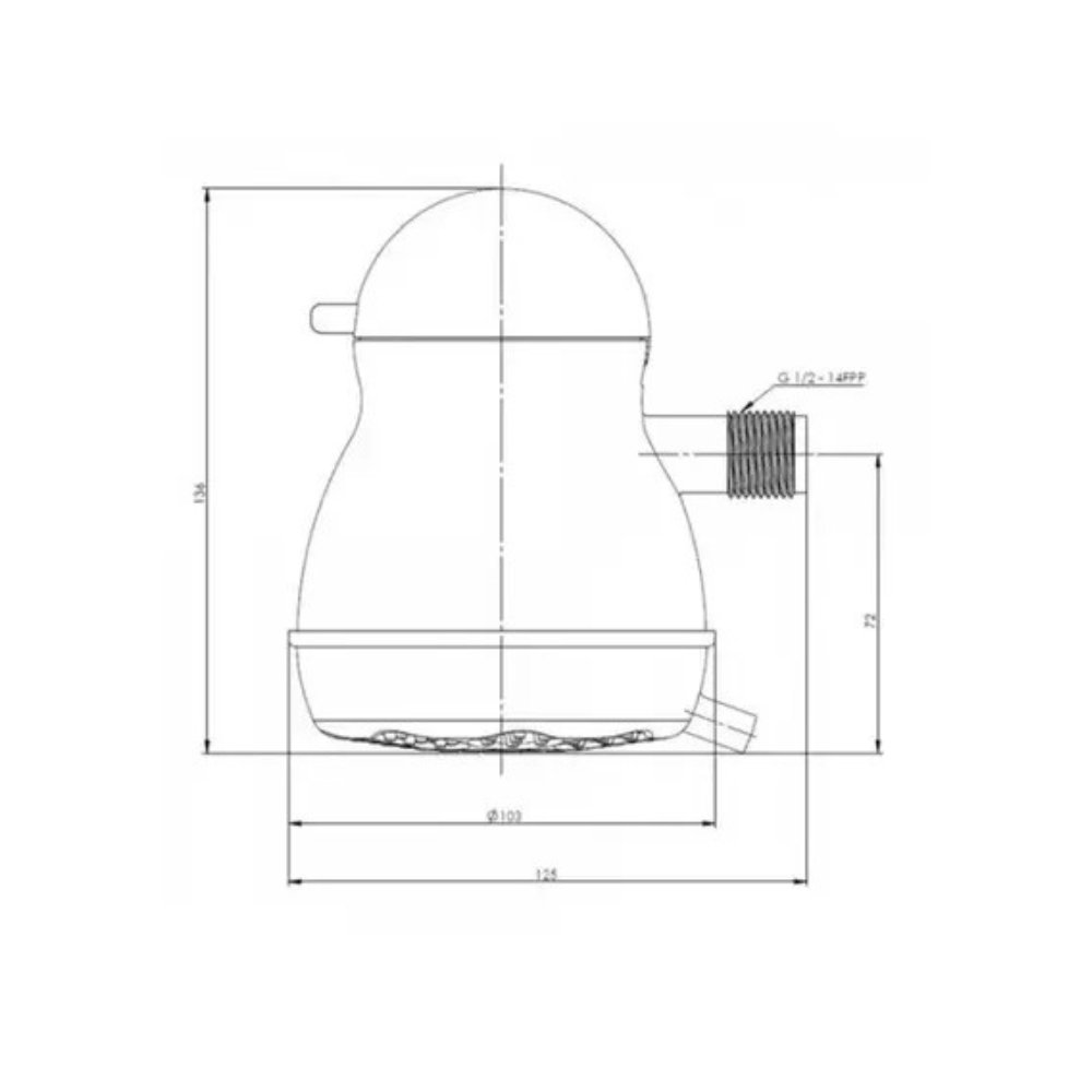 Ducha Chuveiro Eletrônico Stilo 5400w 127v Preto - Forusi - 2