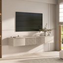 Ver imagem 1 de Rack Suspenso Ripado para TV até 75 Polegadas Planejado 180cm Aruá CabeCasa MadeiraOriginals Off White