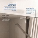 Ver imagem 6 de Rack Suspenso Ripado para TV até 75 Polegadas Planejado 180cm Aruá CabeCasa MadeiraOriginals Off White