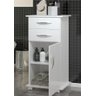 Carrinho Auxiliar Para Lavanderia Organizador Multiuso com Rodas Nova Decor Balcão Multiuso com Gave - 1