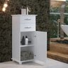 Carrinho Auxiliar Para Lavanderia Organizador Multiuso com Rodas Nova Decor Balcão Multiuso com Gave - 4
