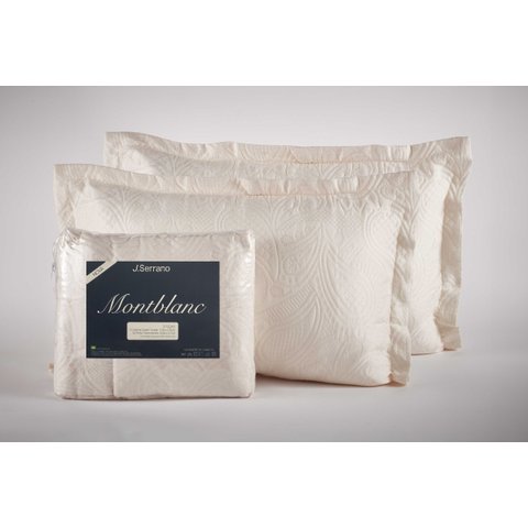 Kit Colcha Montblanc Memory Branco Natural Solteiro 180x230