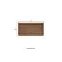 Ver imagem 2 de Armário Aéreo Basculante 70x34 cm Granada Cor Amadeirado Casamia