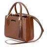 Bolsa Pequena Feminina com Textura Alças de Mão Transversal Detalhe Franja - 4
