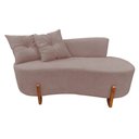 Ver imagem 3 de Namoradeira Sofá Feijão Luna 130cm Orgânica Suede Capuccino