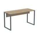 Ver imagem 1 de Mesa Escritório P25 Tub Pandin 120 Cm (larg) Tampo Mdp Noce Naturalle Pé Aço Tubular Grafito
