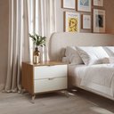 Ver imagem 1 de Mesa de Cabeceira 2 Gavetas Glow 60 cm - Canella