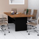 Ver imagem 1 de Mesa Escrivaninha Grande para Sala de Reunião Escritório Espaçosa 220cm