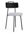 Ver mais imagens de Mesa Retangular Alina 200cm Cinamomo Preto com 8 Cadeiras Barcelona N01 Couríssimo Preto Linho Cinza