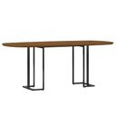 Ver imagem 7 de Mesa Retangular Alina 200cm Cinamomo Preto com 8 Cadeiras Barcelona N01 Couríssimo Preto Linho Cinza