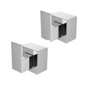 Ver imagem 1 de Kit 2 Acabamentos Quadrado para Registro Base Deca 3/4-1/2 Pressão Gaveta Metal