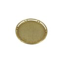 Ver imagem 1 de Bandeja Decorativa Redonda de Resina Dourado 24cm CD0223 BTC
