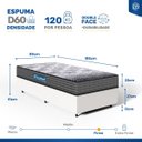 Ver imagem 4 de Cama Box com Colchão de Espuma D60 Double Face Guarda Costas Comfort Force Probel Solteiro 88cm