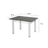 Conjunto Sala de Jantar Mesa Tampo Granito Retangular e 4 Cadeiras Monique - 4