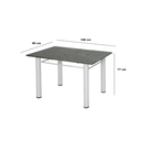 Ver imagem 4 de Conjunto Sala de Jantar Mesa Tampo Granito Retangular e 4 Cadeiras Monique