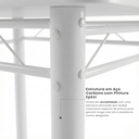 Ver imagem 7 de Conjunto Mesa de Jantar 4 Lugares Retangular em Aço com Tampo em Granito Monique Mescla