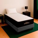 Ver imagem 1 de Cama Box Baú Solteirão e Colchão Orthopedic D33 V-store Cor:cinza