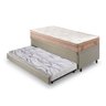 Bicama Box Baú Solteiro com Colchão Molas Ensacadas Berlim Bege Probel Linho Bege 88x188 - 9
