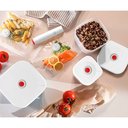 Ver imagem 3 de Recipiente Fundo a Vácuo com Válvula Freezer Geladeira Small 12,5 X 12,5 X H10 Cm - 750 Ml- Saveit G