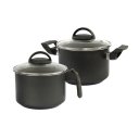 Ver imagem 1 de Jogo 2 Peças: 1 Leiteira e 1 Caçarola Antiaderente Preta